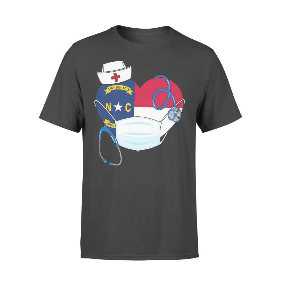 Carolina State Heart Flag Nurse Shirt