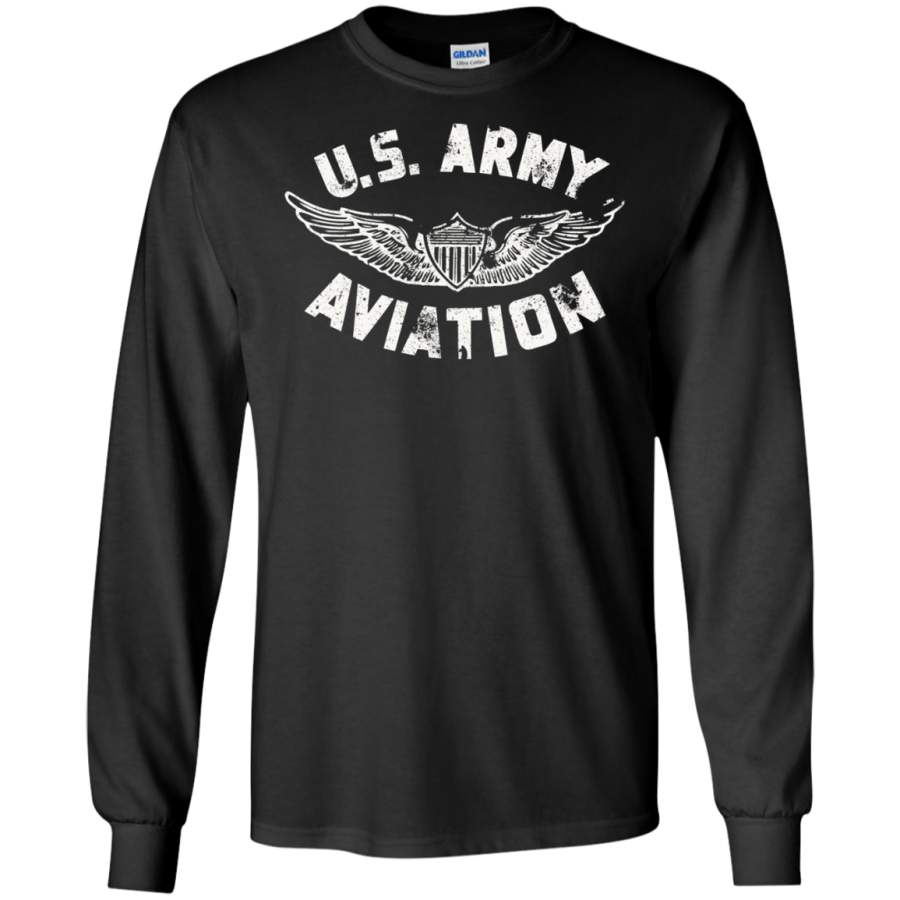 AGR U.S. Army Aviation T-Shirt American Distressed Patriotic Tee ...