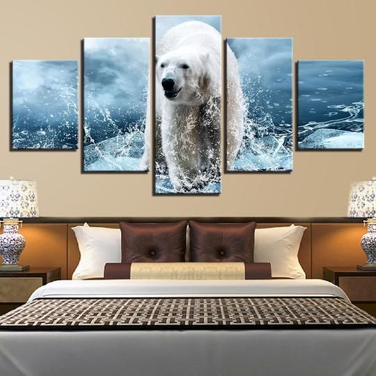 Polar Bear 1 Animal Canvas Wall Art