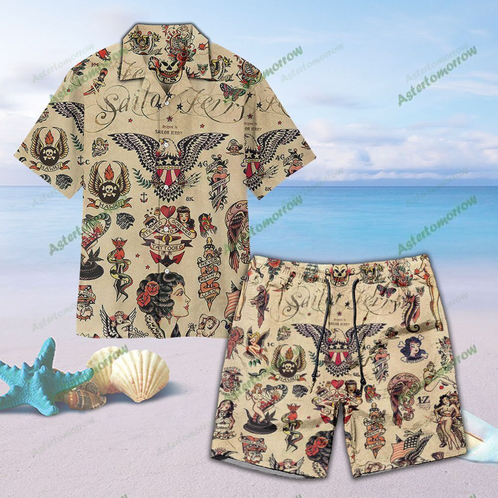 Tattoo Art Hawaiian Shirt Beach Old School Hawaiian Ha90970