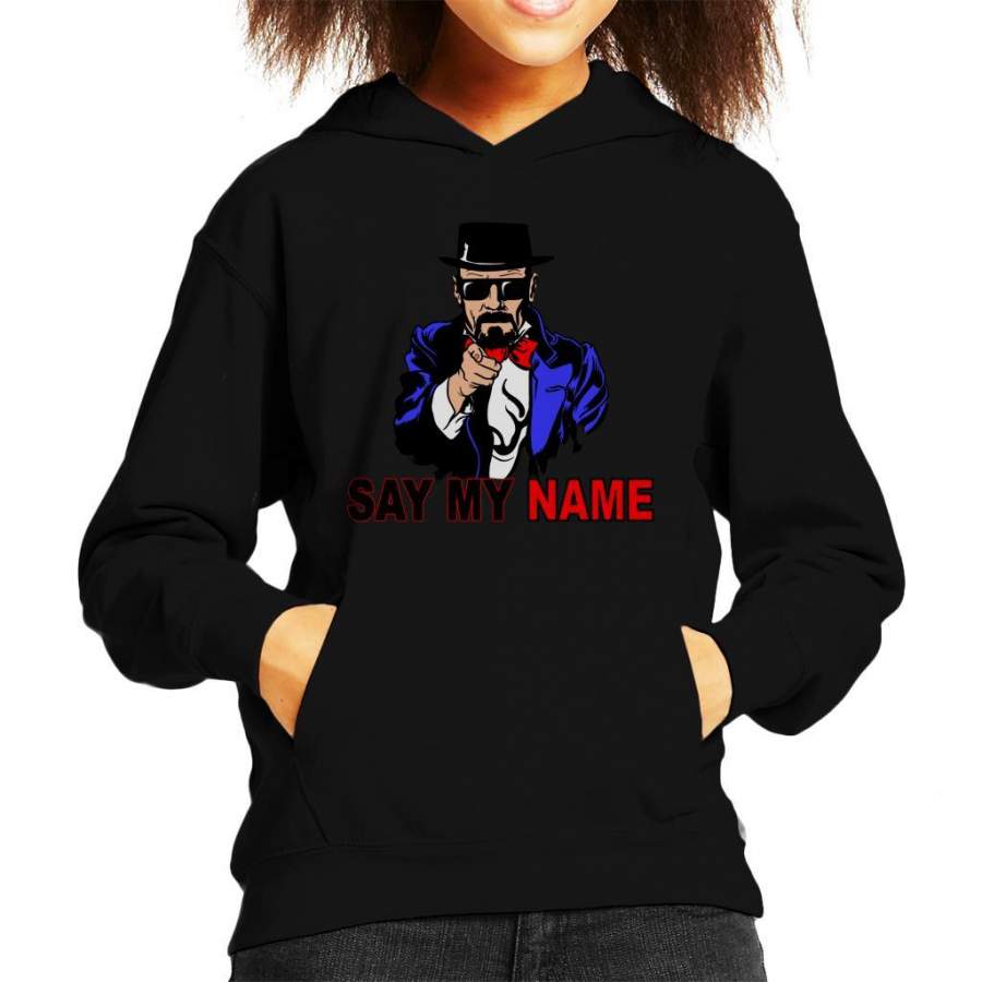 Breaking Bad Say My Name Heisenberg Uncle Sam Kid’s Hooded Sweatshirt