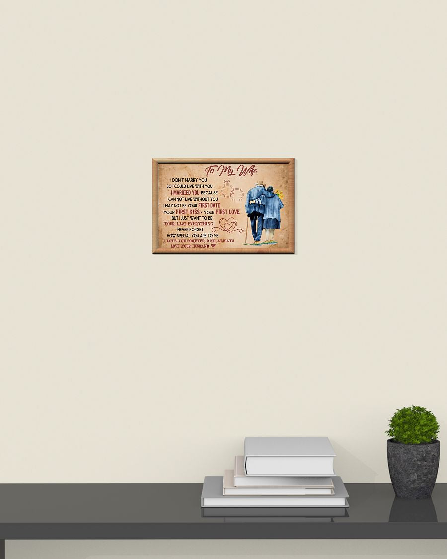 Gift For Wife – I Love You Forever And Always Horizontal Canvas And Poster – Valentine Gift | Wall Decor Visual Art