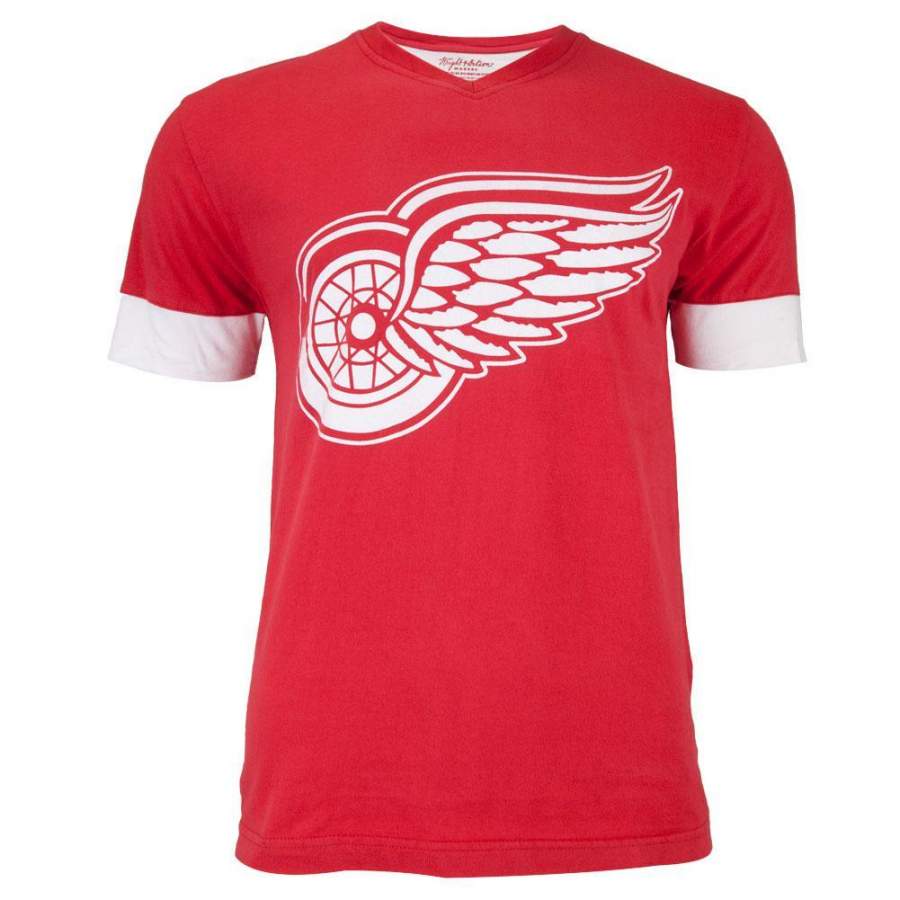 Detroit Red Wings – Logo Hat Trick Adult Jersey T-Shirt