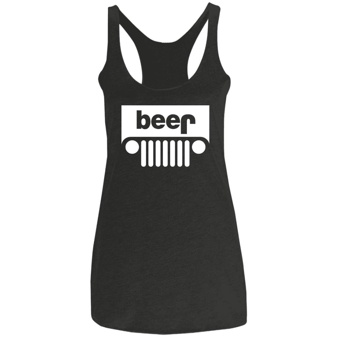 Jeep Beer Ladies Racerback Tank Lt11