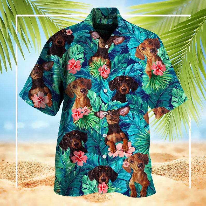 Funny Dachshund Tropical Hawaii Shirt 2 Ha87994