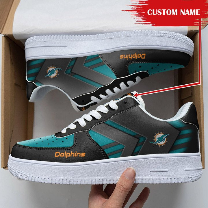 Miami Dolphins Personalized Af1 Shoes 307