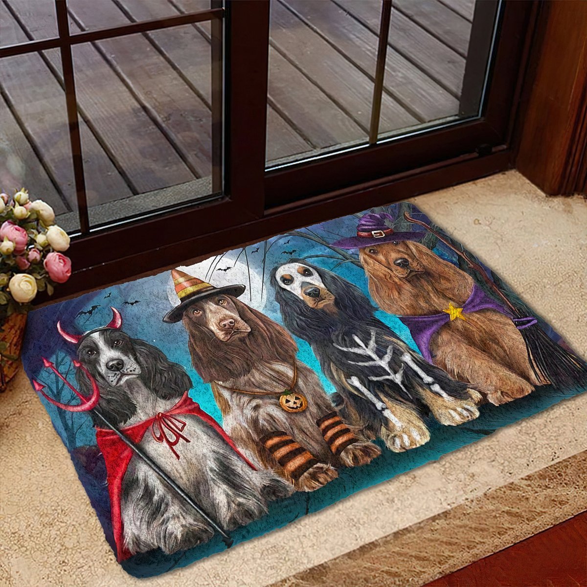 Tmarc Tee Cocker Spaniel Dog Halloween Doormat