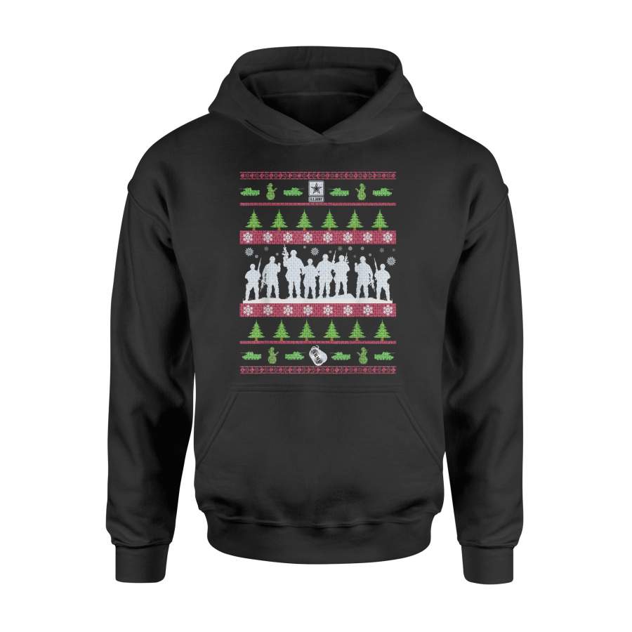 US Army Ugly Christmas Sweater Military T-Shirt – Standard Hoodie