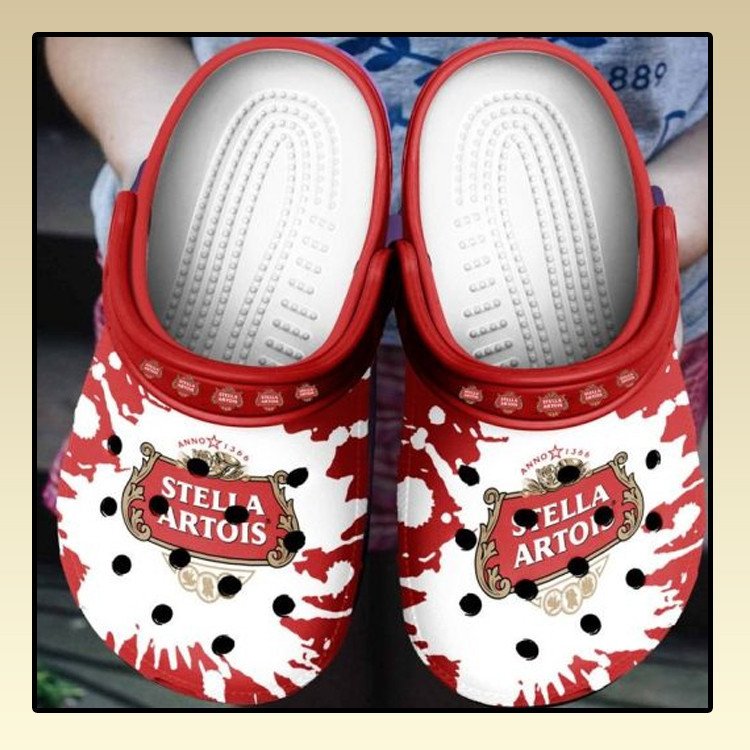 Artois Beer Red White Pattern Clogs Clogband Clog Comfortable Water Shoes