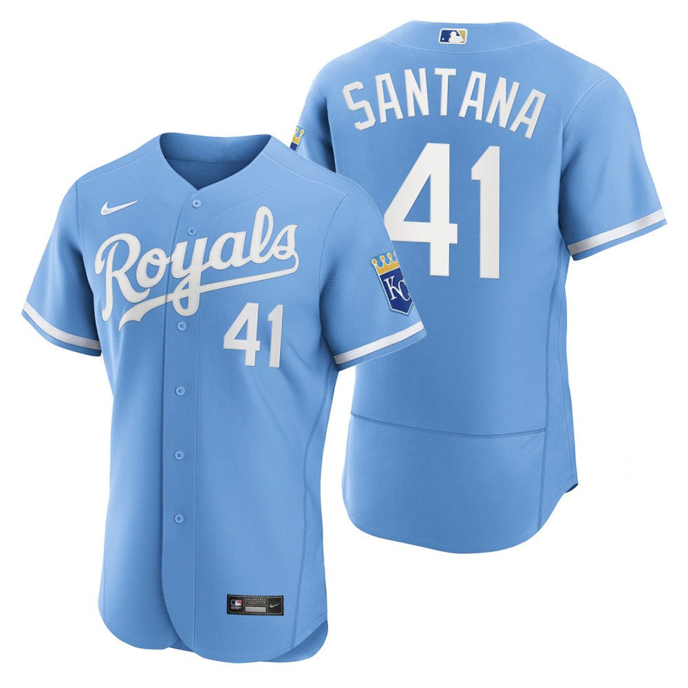 Carlos Santana 2022 Kansas City Royals Powder Blue Baseball Player Jersey