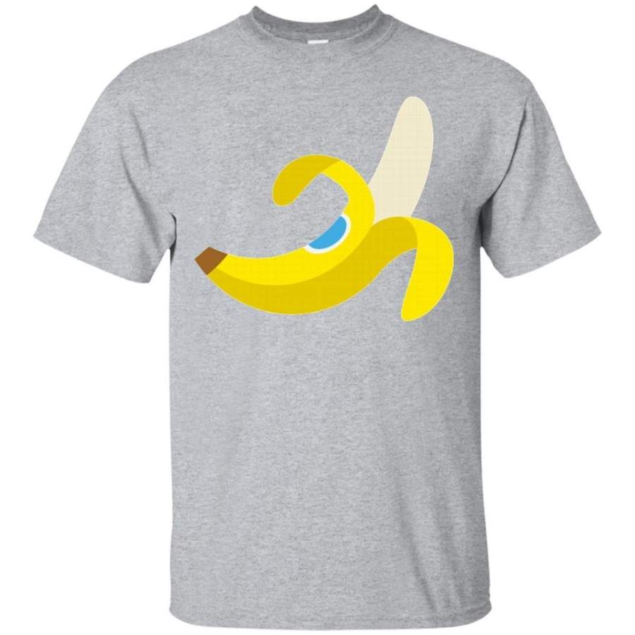 AGR Banana Emoji Tee Shirt Peel Sticker Apple Grocery Fruit Slip