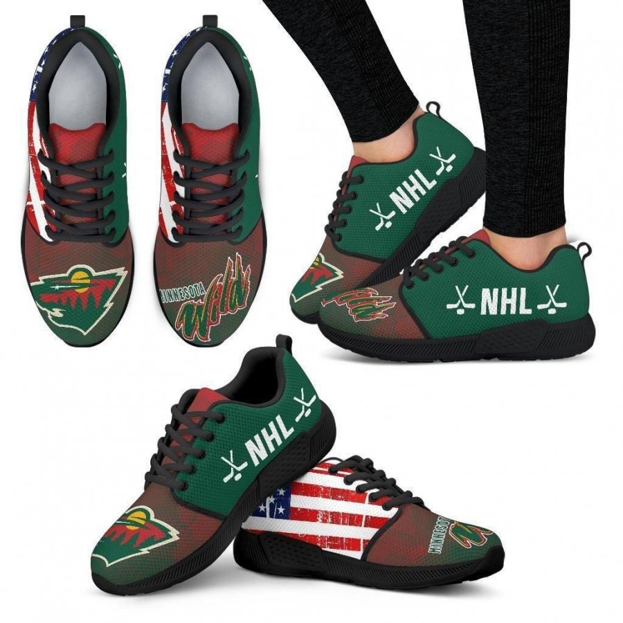 Simple Fashion Minnesota Wild Shoes Athletic Sneakers #762