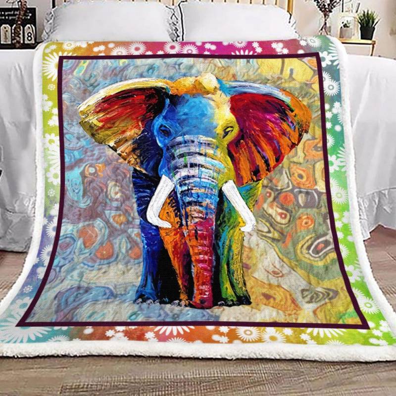 Elephant YH25100558F Sherpa Fleece Blanket