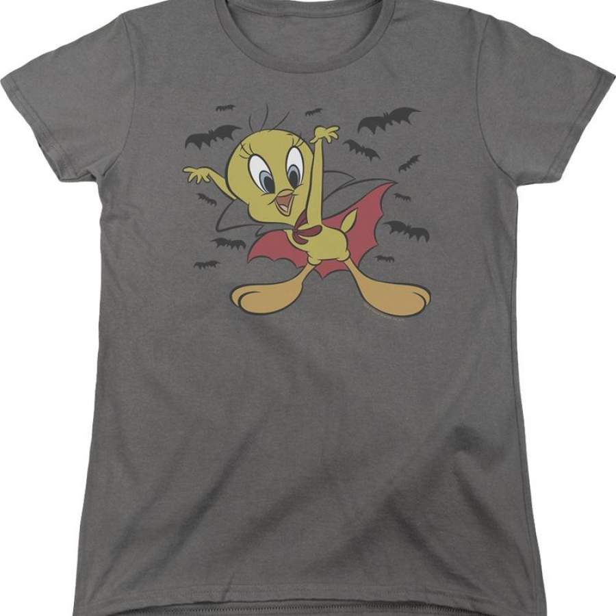 Womens Vampire Tweety Bird Looney Tunes Shirt