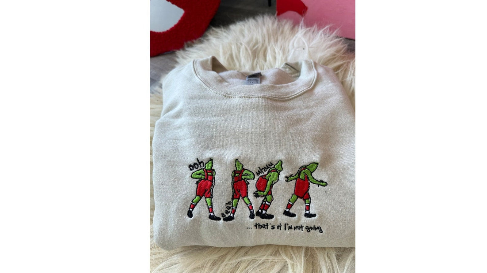 Christmas Embroidered Sweatshirt 2D Crewneck Sweatshirt All Over Print Sweatshirt For Women Sweatshirt For Men Sws4697