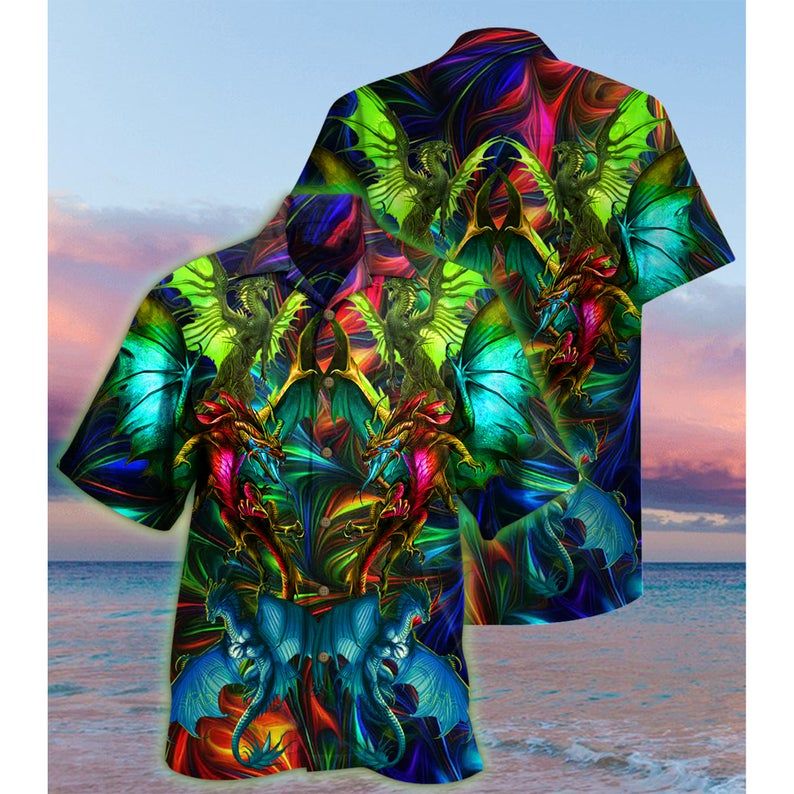 Dragon Multicolor Amazing Design Hawaii Shirt Ha16154