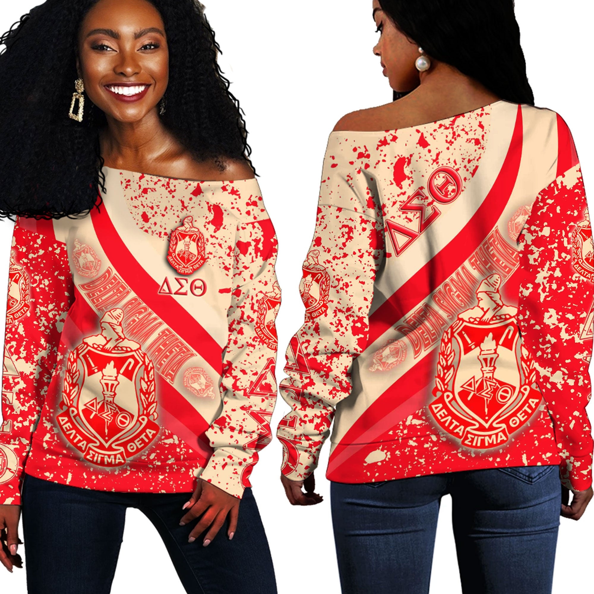 Africa Zone Clothing – Delta Sigma Theta Special Off Shoulder Sweaters A35