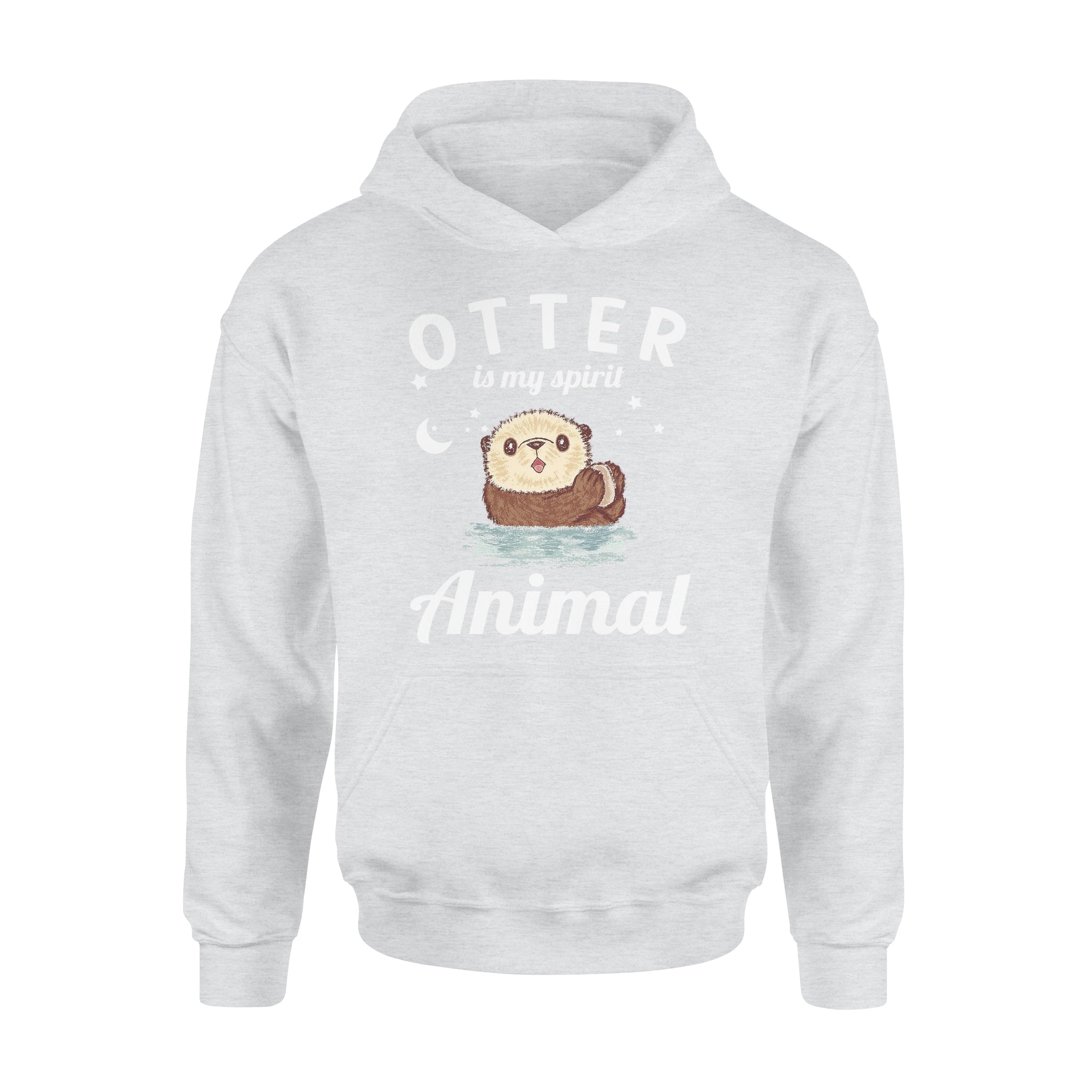 ViticStore™ Spirit Animal Otter – 2D Standard Cotton Hoodies, gift for him, best gift idea, unique present for family