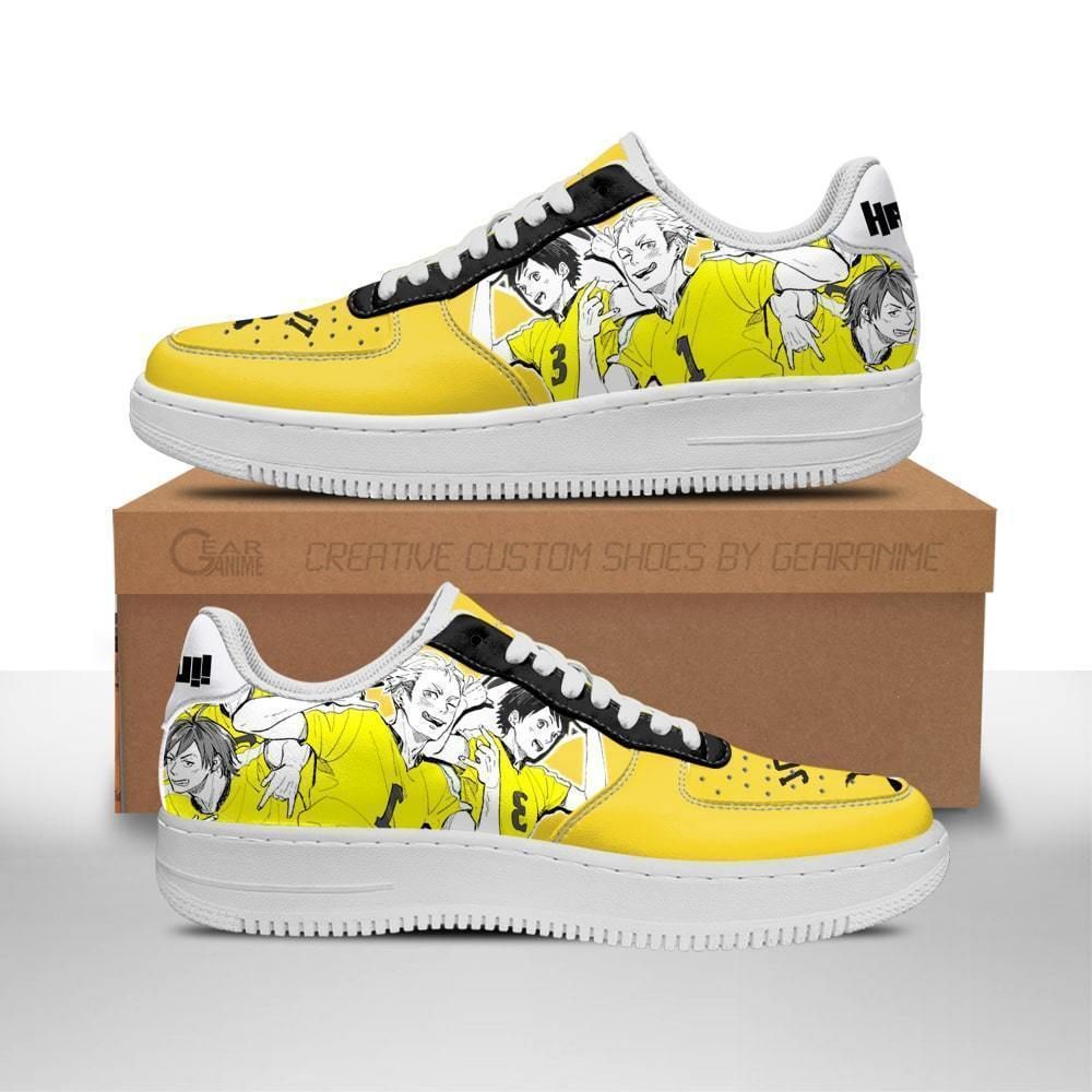 Haikyuu Johzenji High Team Haikyuu Air Force Shoes Sneakers Custom Anime