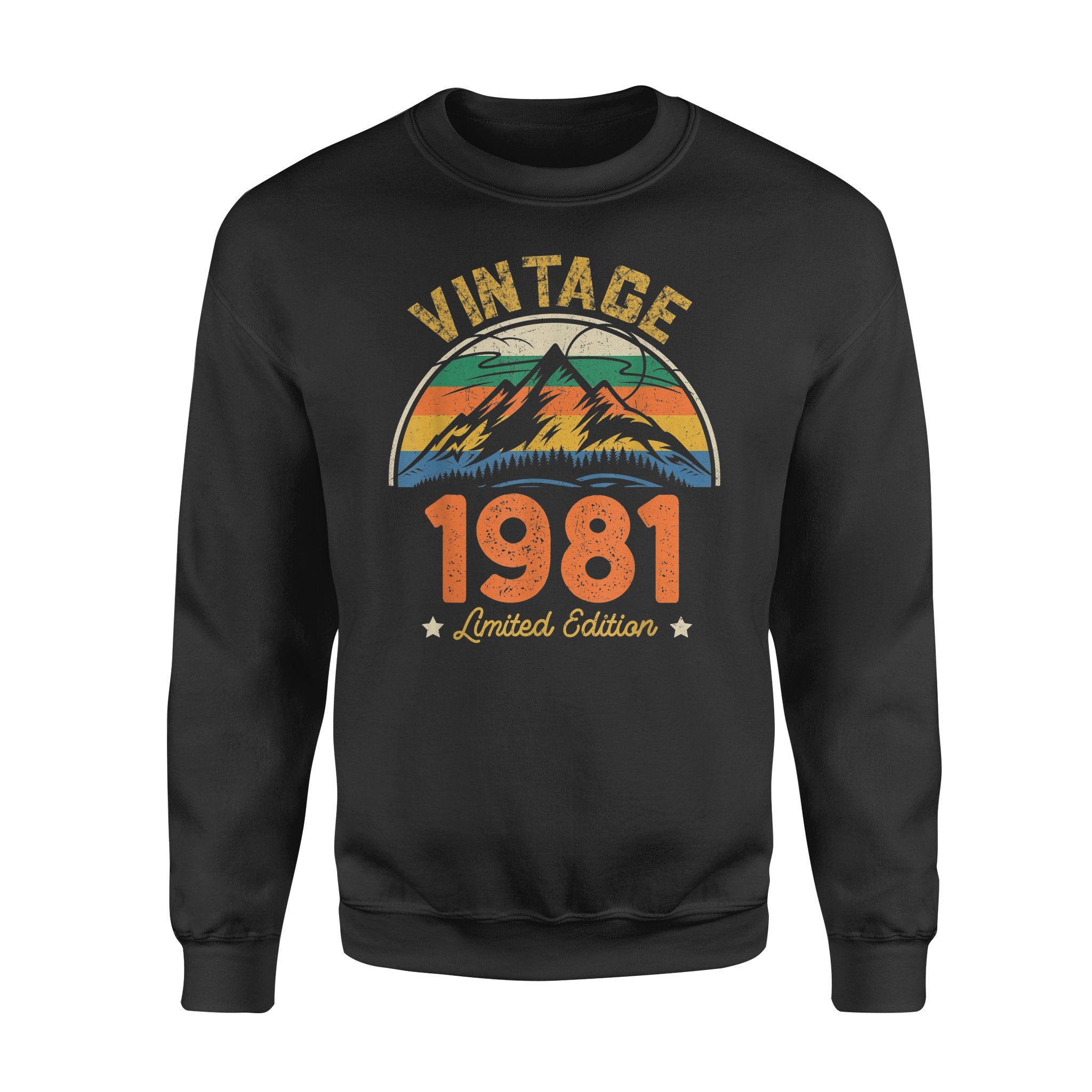 40 Years Old Retro Vintage 1981 Limited Edition 40th Birthday Gift – Standard Crew Neck Sweatshirt