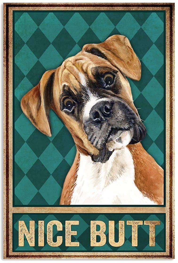 Atc Win Store Boxer Dog Nice Butt – Best Idea Gift , Gift For Home Decor, Gift For Family – Horizontal Canvas Matte Canvas Wall Art