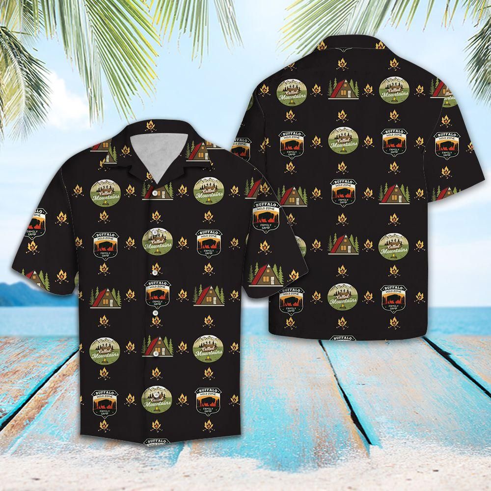 Aloha Shirt Camping Night Hawaii Ha61426