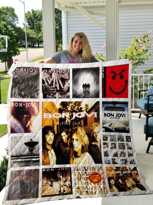 Bon Jovi Quilt Blanket