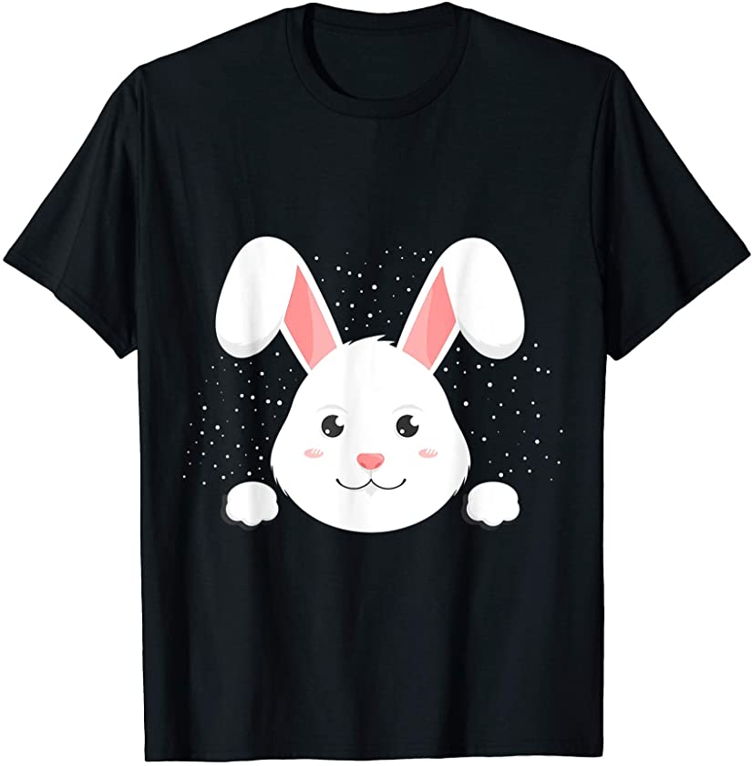 Cute Funny Rabbit Shirt For Women Girls Easter Day 2021 Tee T-Shirt