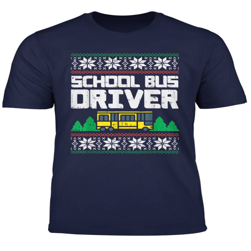 School Bus Driver Ugly Christmas Sweater Funny Xmas Gift T Shirt