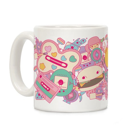 90S Toys Candy And Makeup Coffee Mug