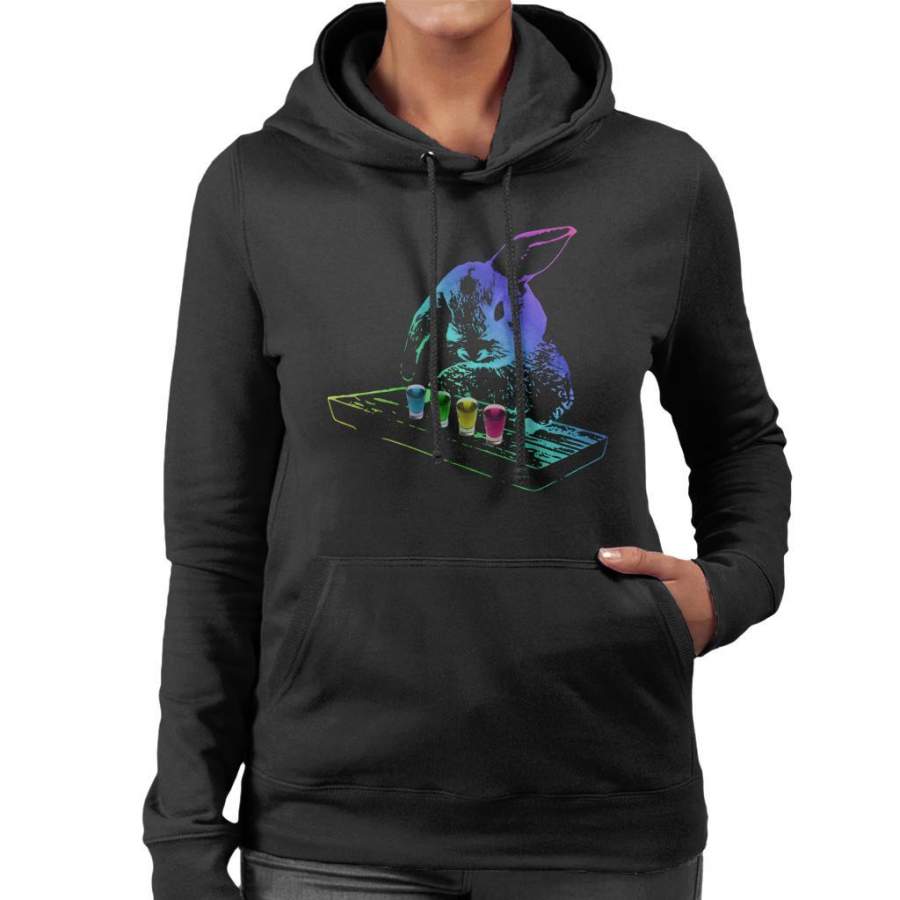 Bar Bunny With Shots Women’s Hooded Sweatshirt