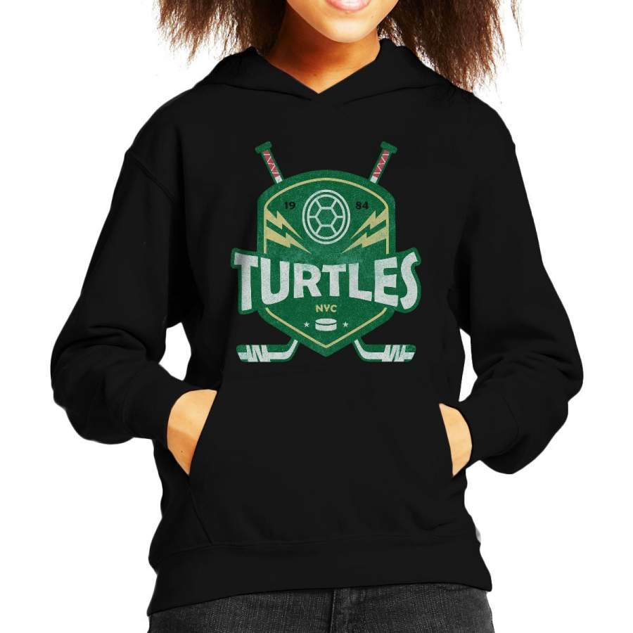 Turtles Hockey Emblem Kid’s Hooded Sweatshirt