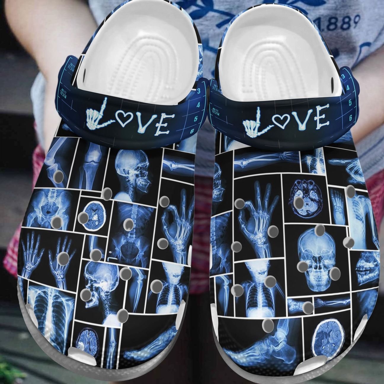 Rad Tech Personalize Clog, Custom Name, Text, Fashion Style For Women, Men, Kid, Print 3D Rad Tech Love 2