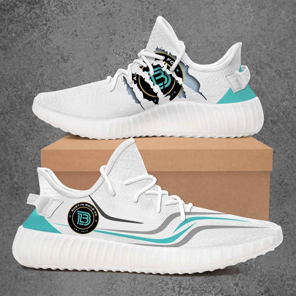 Austin Bold Fc Usl Championship Yeezy White Shoes Sport Sneakers