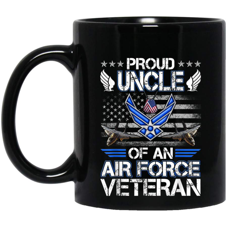 US Air Force Veteran Proud Uncle Of An Air Force Shirt Veterans Day Christmas Gift Mug