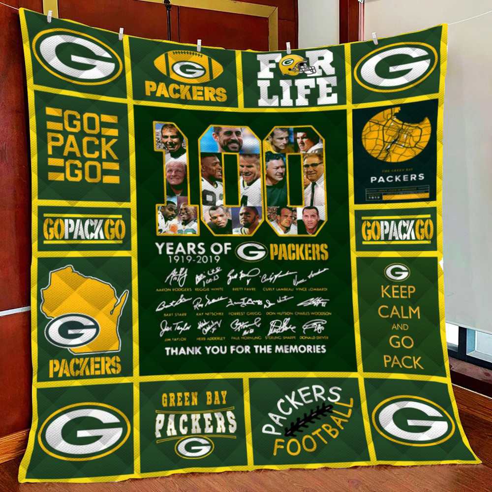 Green Bay Packers Fleece Blanket Quilt Blanket For Bed