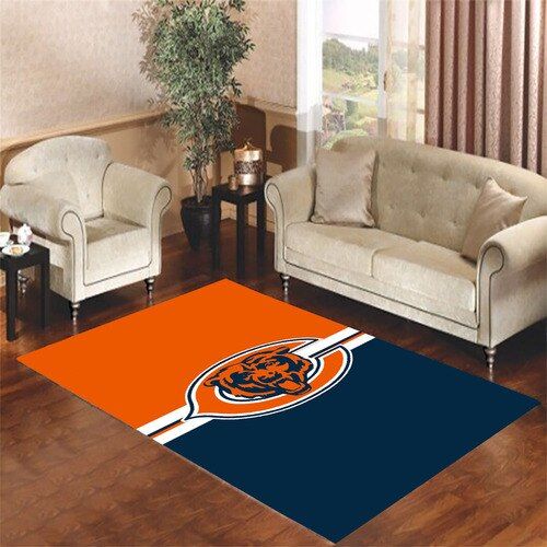 Logo Wallpaper Chicago Bears Living Room Carpet Rugs