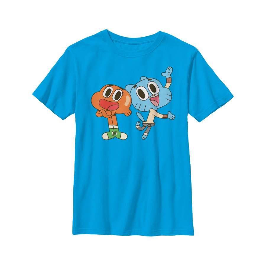 The Amazing World of Gumball Boy’s Darwin and Gumball Grin  T Shirt