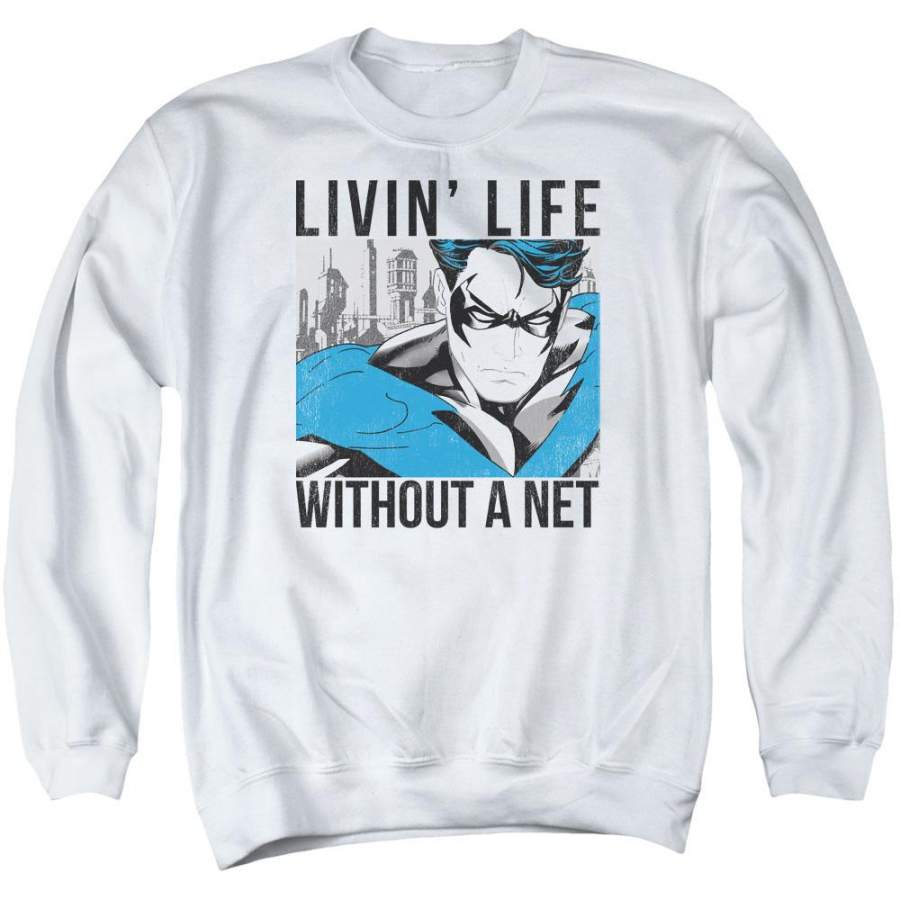 Batman – Without A Net Adult Crewneck Sweatshirt