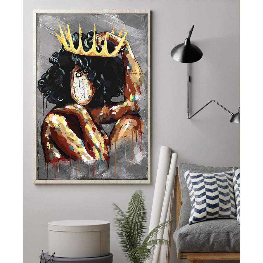 Black Women Wall Art, Melanin Art, Black Culture Poster,  Gift For Black Women, Wall Art Decor, Home Decor