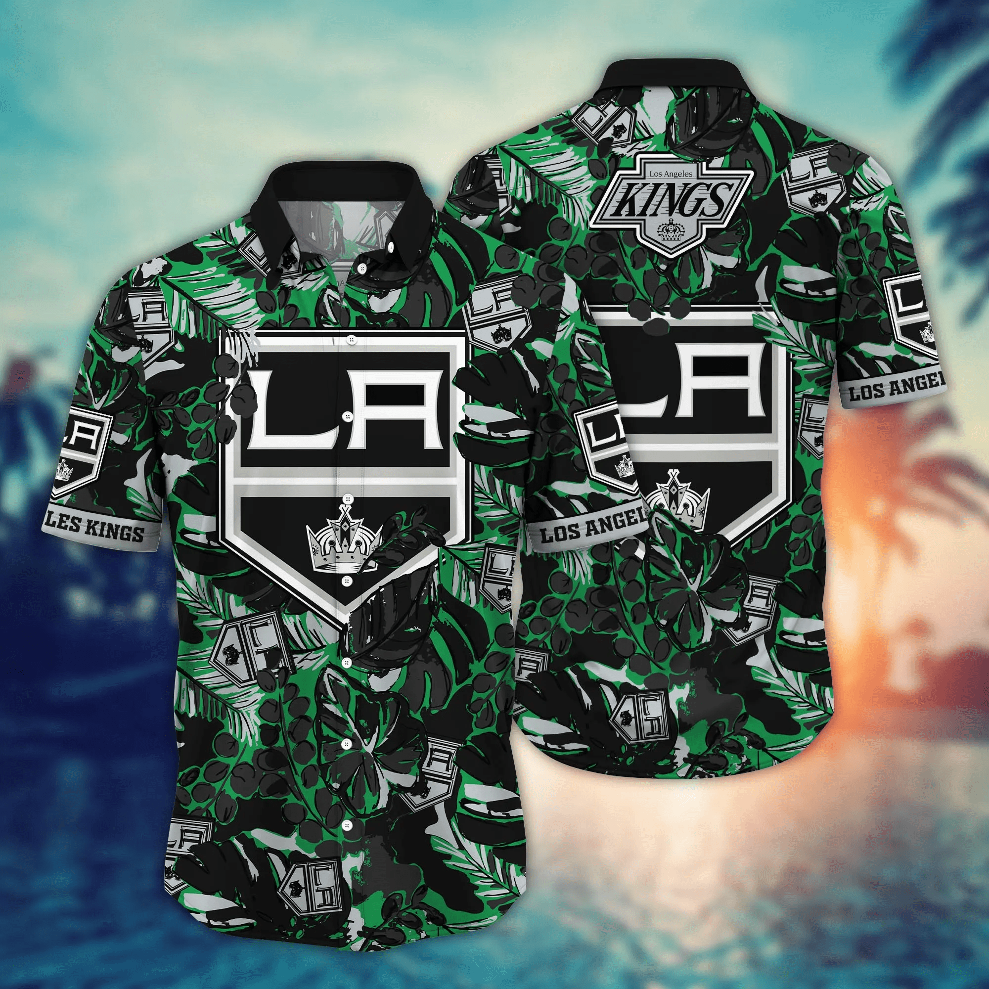 Los Angeles Kings Nhl Hawaiian Shirt Straw Hats Aloha Shirt