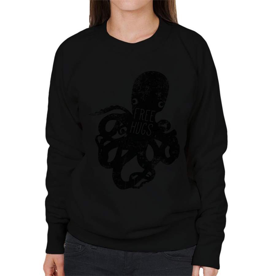 Dark Octopus Free Hugs Women’s Sweatshirt