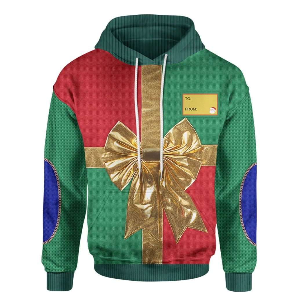 3D Christmas Present Ugly Cosplay Custom Hoodie