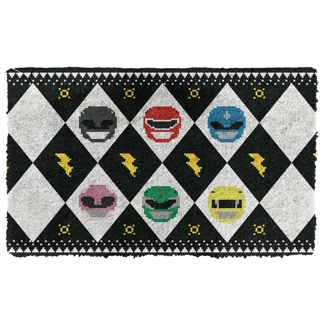 Gearhumans  Gearhuman 3D MIGHTY MORPHIN Power Ranger Black Ugly Doormat