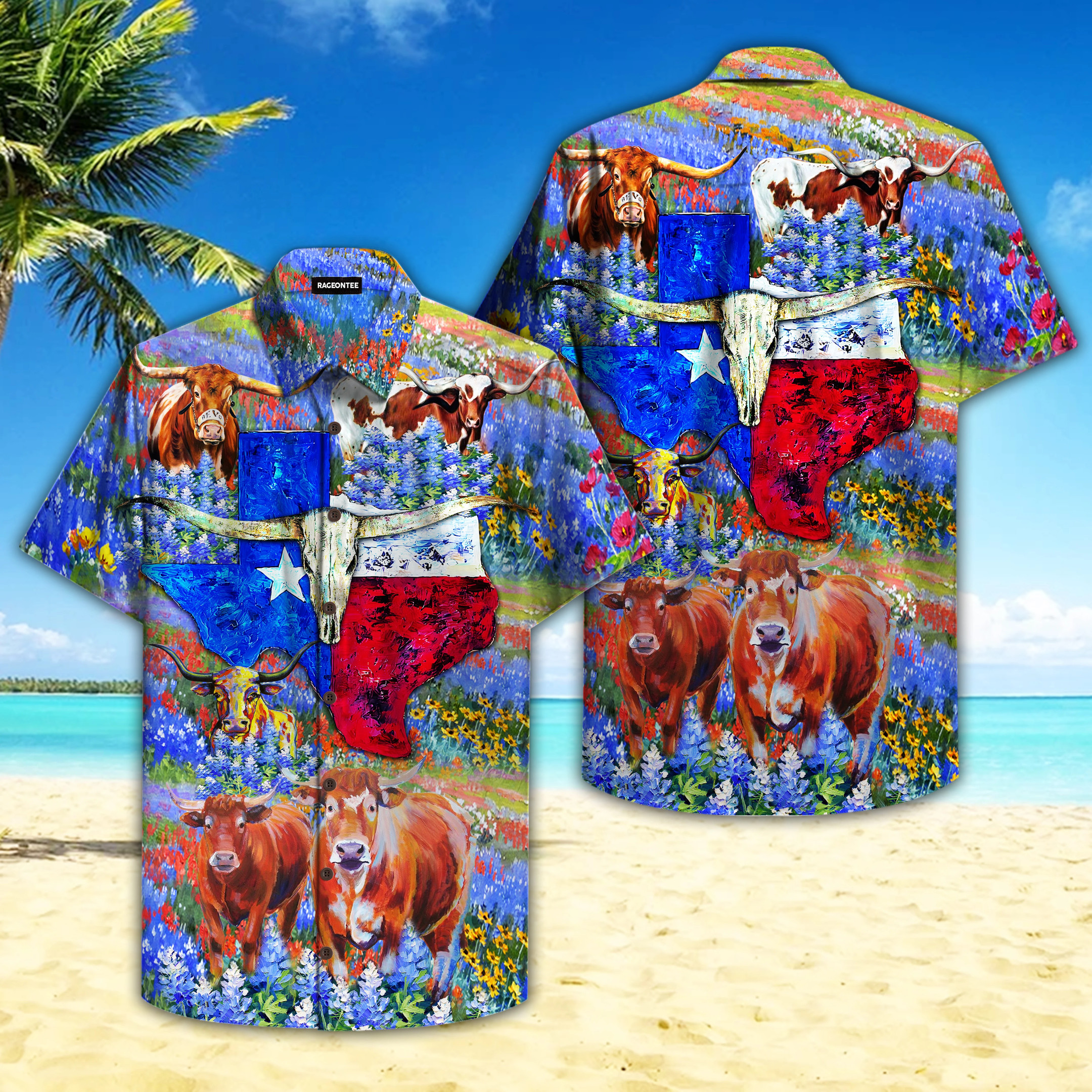 Born In Texas Forever Bluebonnet Hawaii Shirt Unisex Adult Ha98195