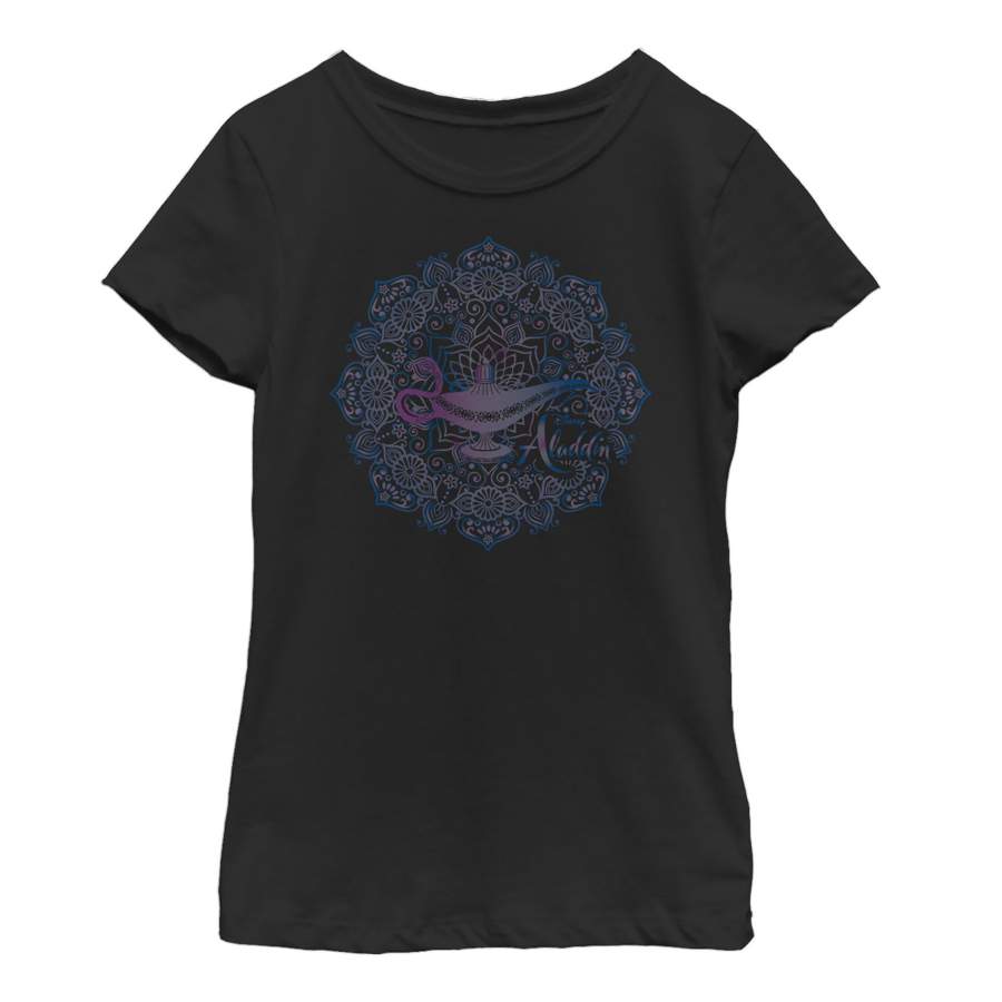 Aladdin Girl’s Magical Lamp Mandala Symbol T-Shirt