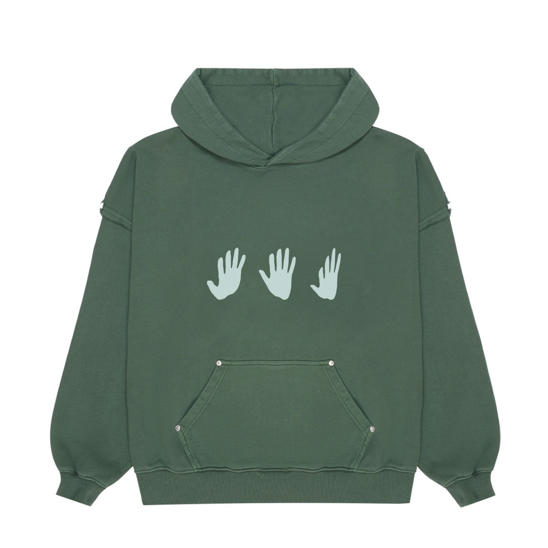 Hands Hoodie Hunter Green