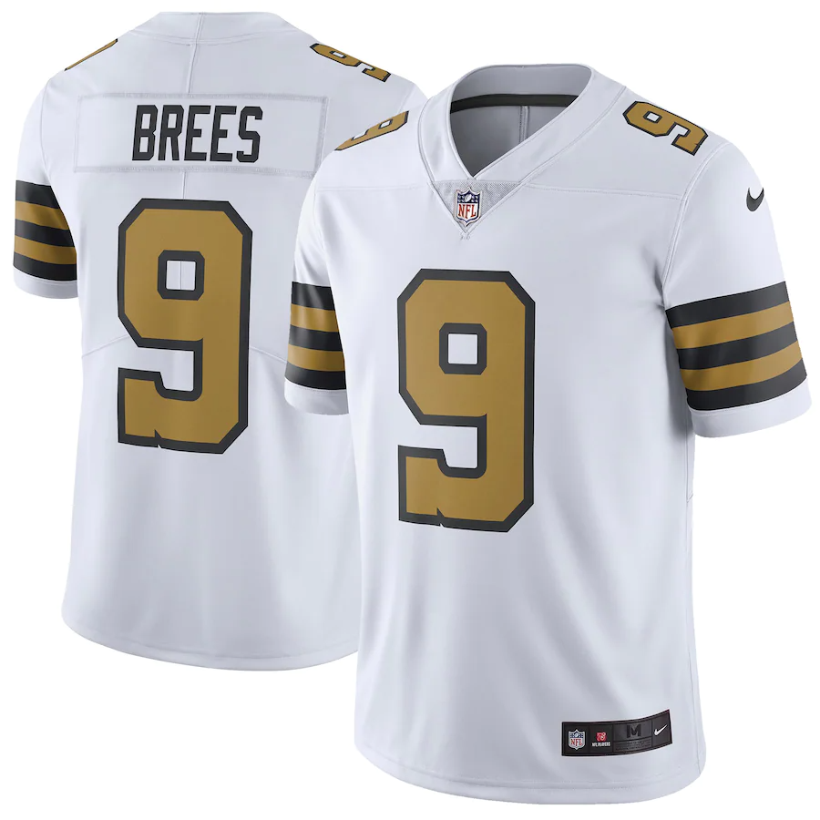 Men’S New Orleans Saints Drew Brees Nike White Vapor Untouchable Color Rush Limited Player Jersey