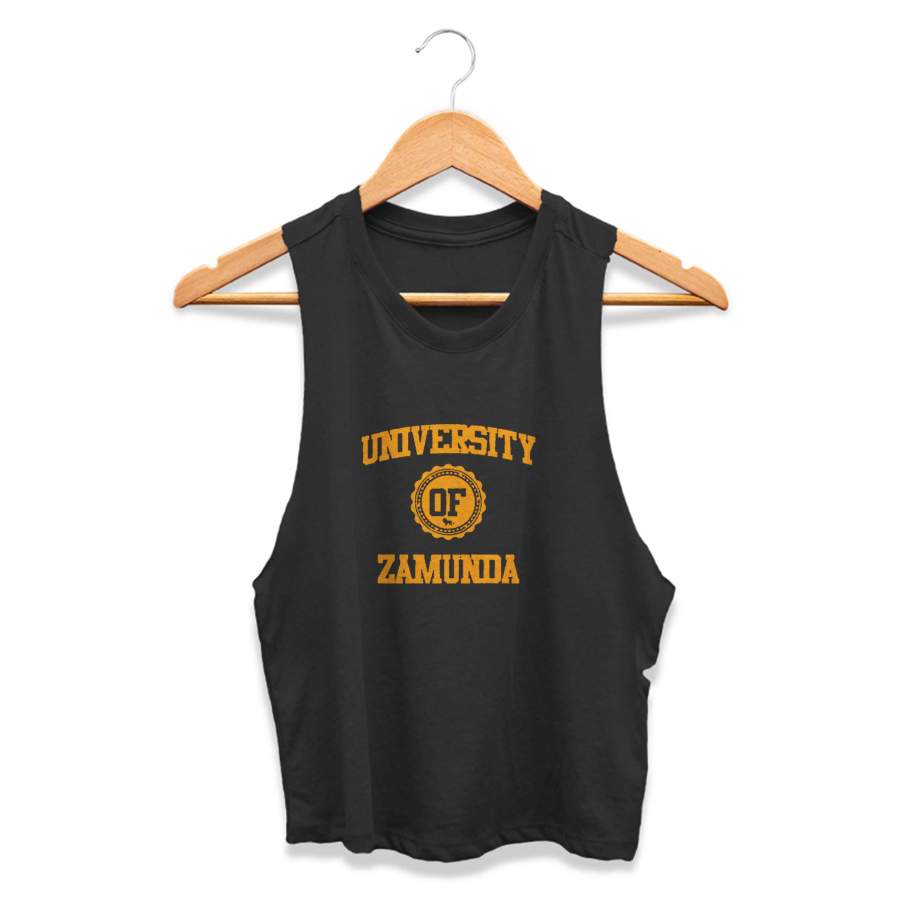 University Of Zamunda Dope Coming To America Modern African CPY Womans Crop Tanktop Tee