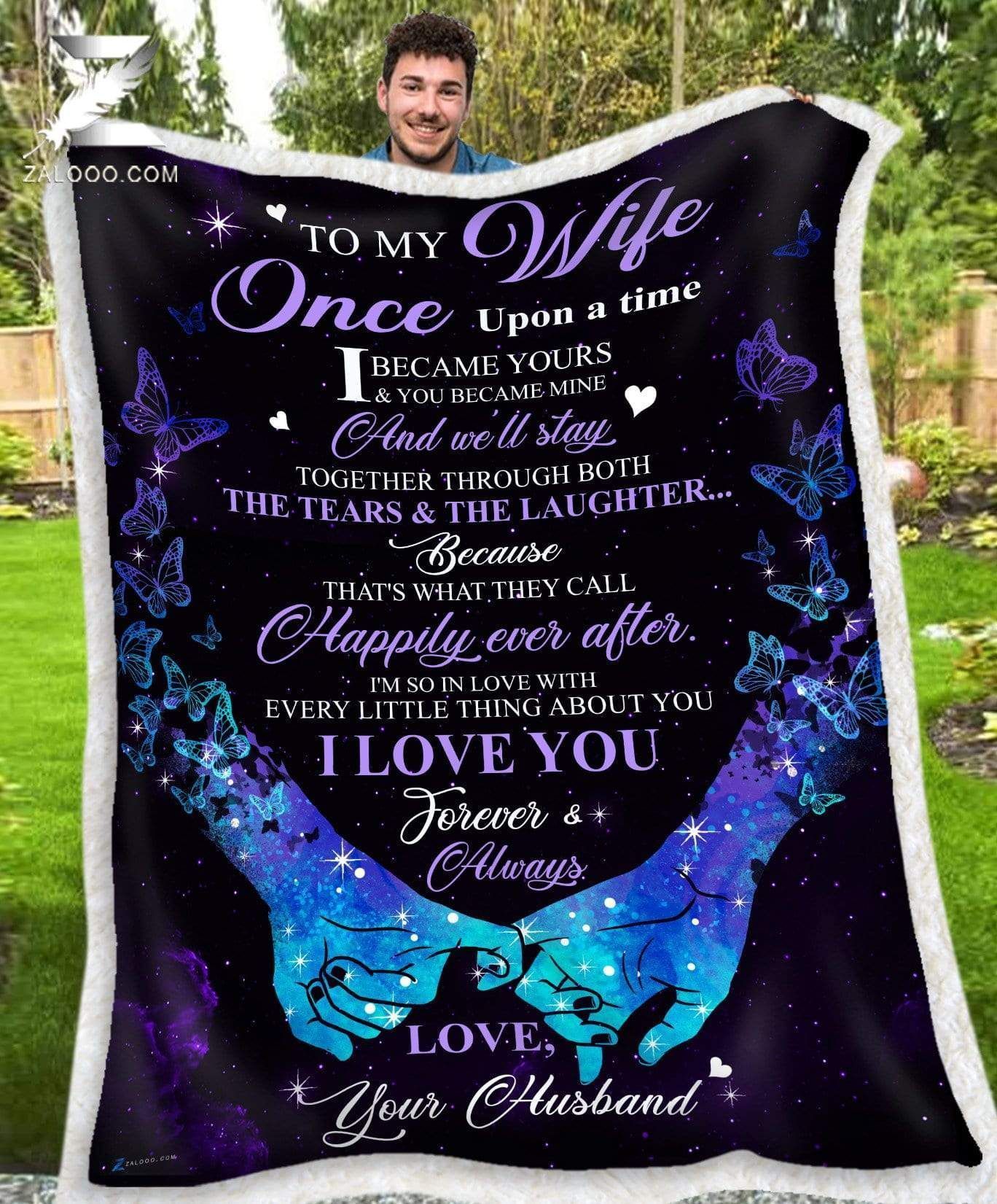 Blanket To My Wife Once Upon A Time A Tiny Gift Shop